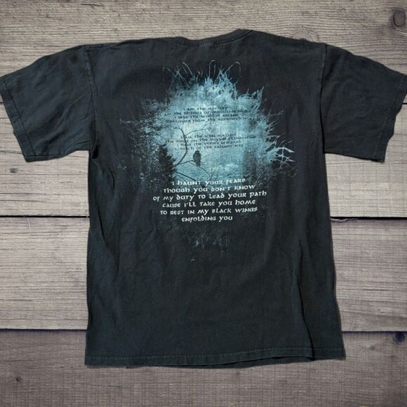 Y2K ELUVEITIE Black Metal Folk Metal Band Shirt Quoth The Raven Snall - Picture 2 of 6